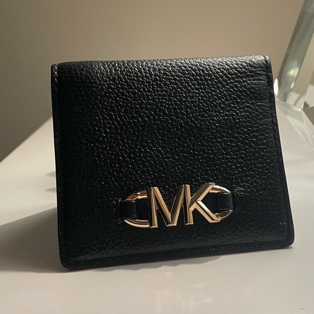 Michael Kors Black Pebbled Leather Wallet